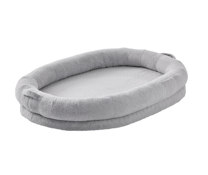 Human Dog Bed 72x48x10in Large Human Size Dog Bed Washable Faux Rabbit Fur